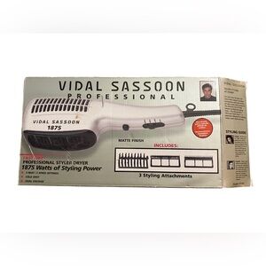 Vidal Sassoon 1875 Watt Styling Dryer W/Box *Tested & Works*